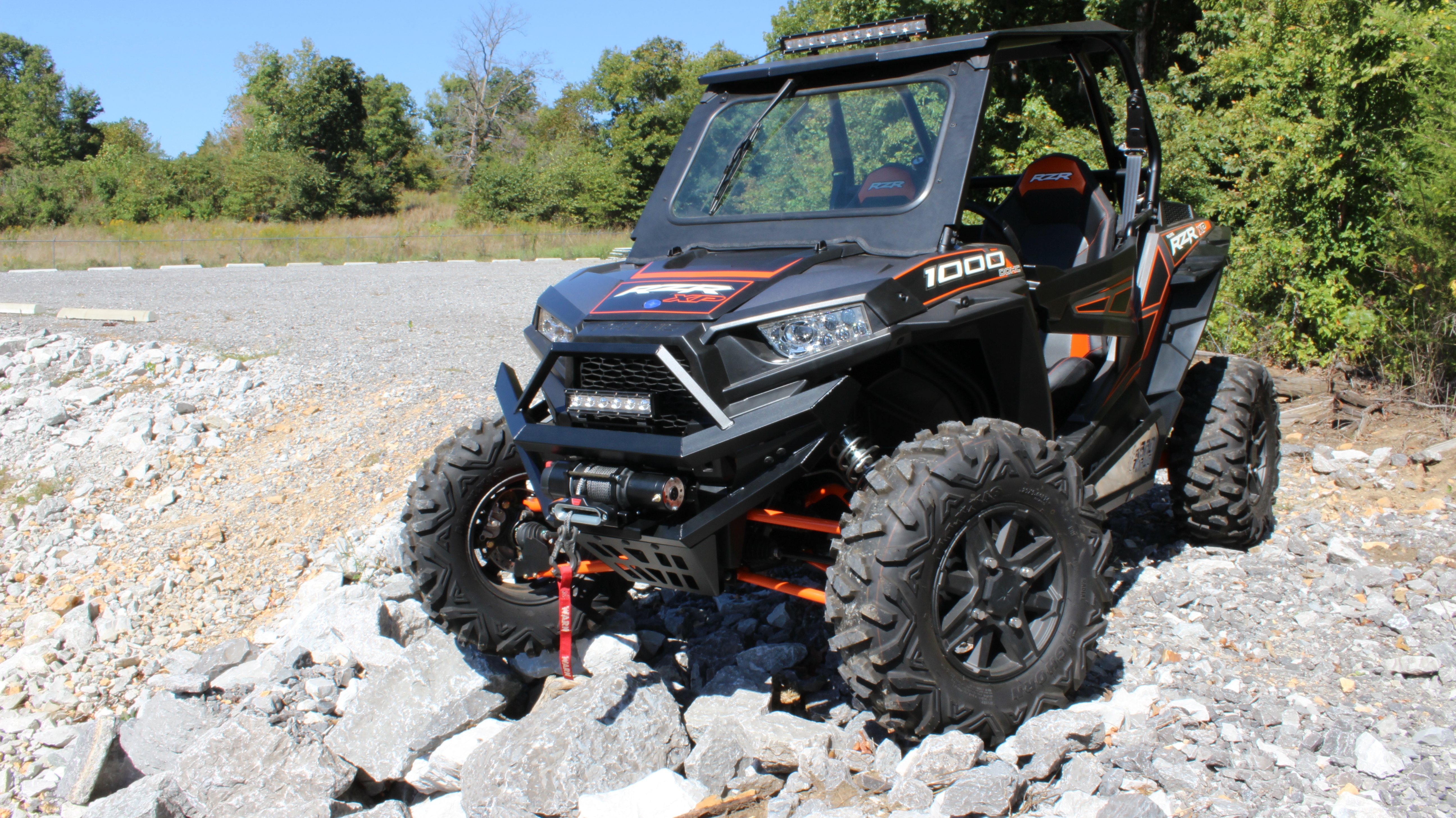 Polaris RZR 1000 Bumper/Winch/LED Combo 1000 Front Bad Dawg UTV