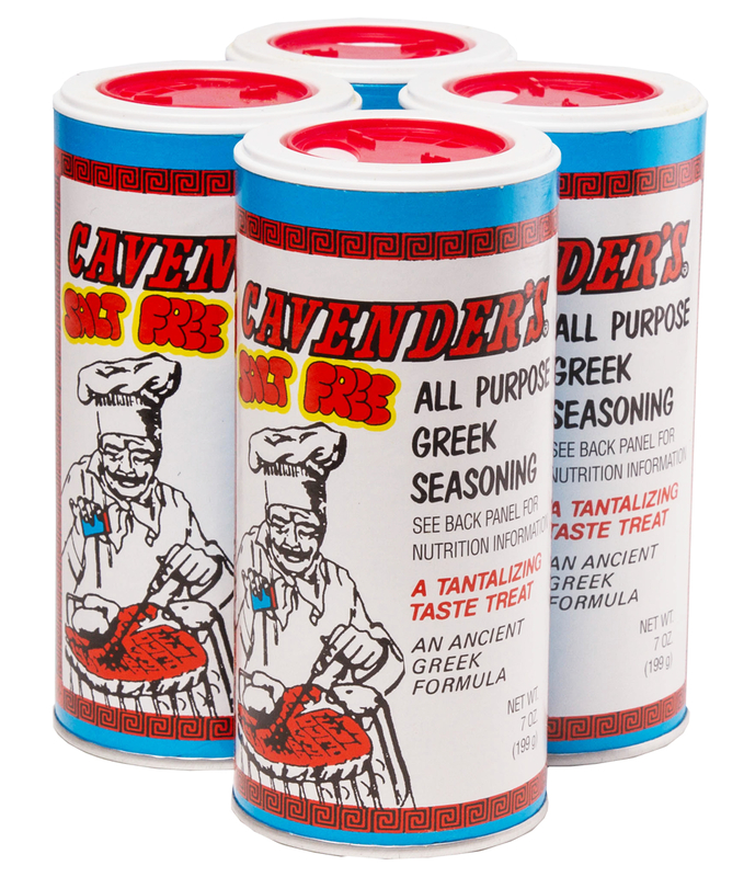 4 Pack: 7 oz - Salt Free  Cavenders Greek Seasoning