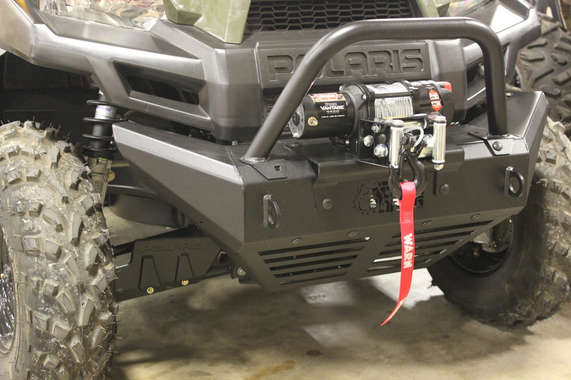 2015 Polaris Ranger 570 Midsize Front Bumper with 3500 LB Warn Winch